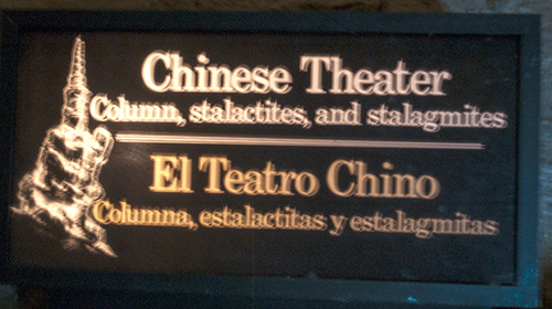 Chinese theater plaque
